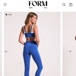 Form activewear blue core leggings size small NWT